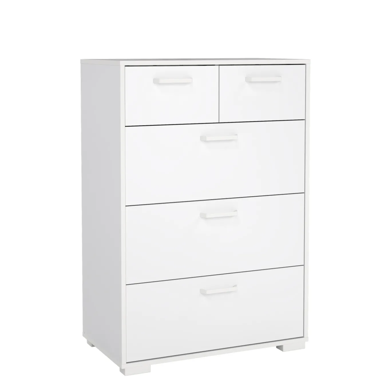 Ladekast Sofia Wit Hoogglans 3-lades 102cm - Giga Living