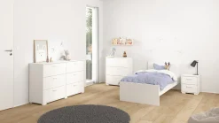 Ladekast Sofia Wit 3-lades 82cm - Giga Living