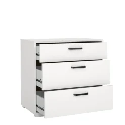 Ladekast Sofia Wit 3-lades - Giga Living