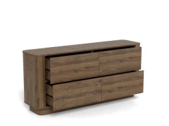 Ladekast Sterling Gerookt Eiken 160cm - Giga Living