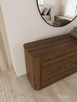 Ladekast Sterling Gerookt Eiken 160cm - Giga Living