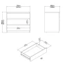 Ladekast Ylva 3 lades Hickory - Giga Living