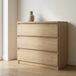 Ladekast Ylva 3 lades Hickory - Giga Living