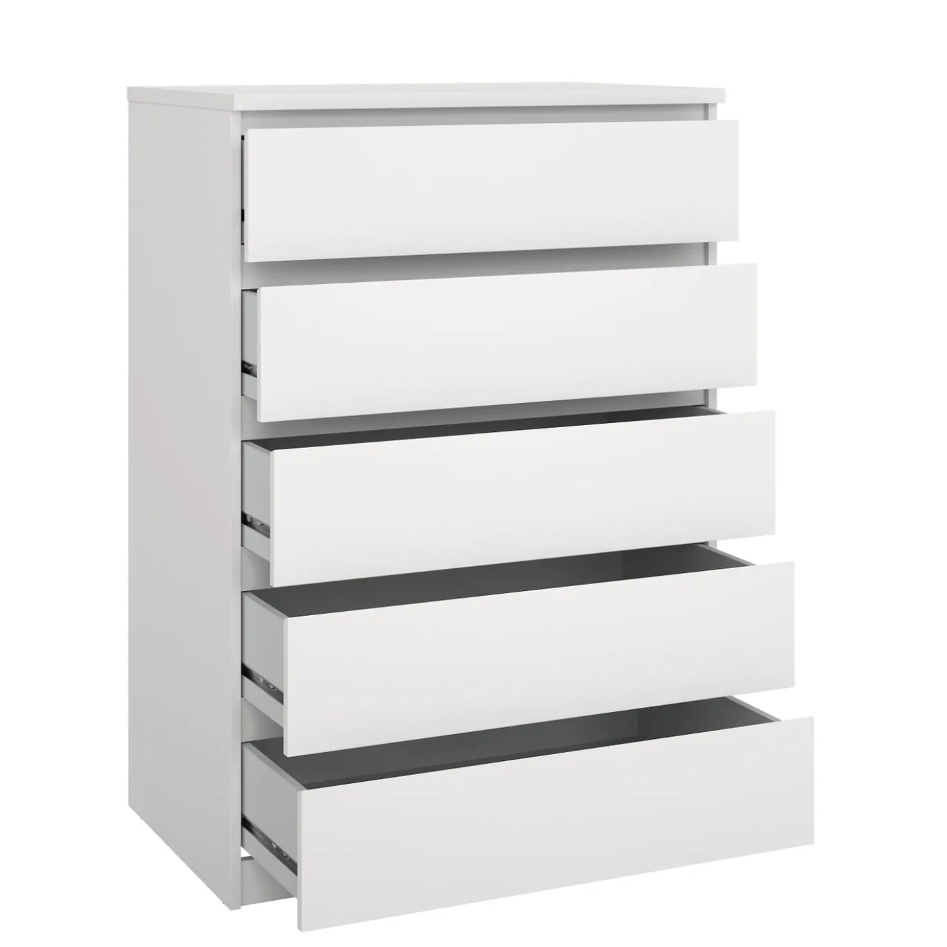 Ladekast Ylva 5 lades Wit - Giga Living