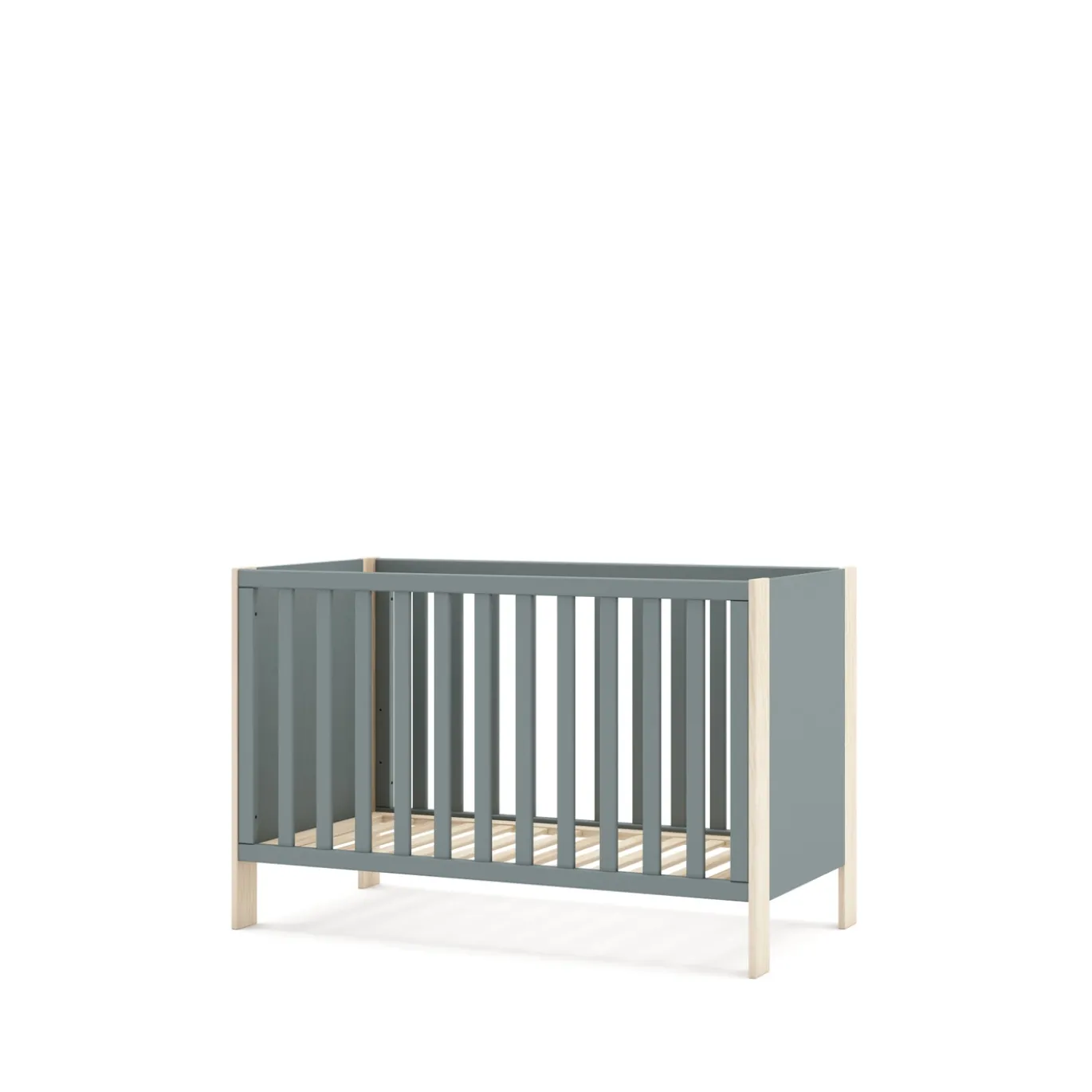 Ledikant Esteban 120x60 Khaki Groen/wit Wax - Giga Meubel