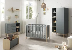 Ledikant Esteban 120x60 Khaki Groen/wit Wax - Giga Meubel