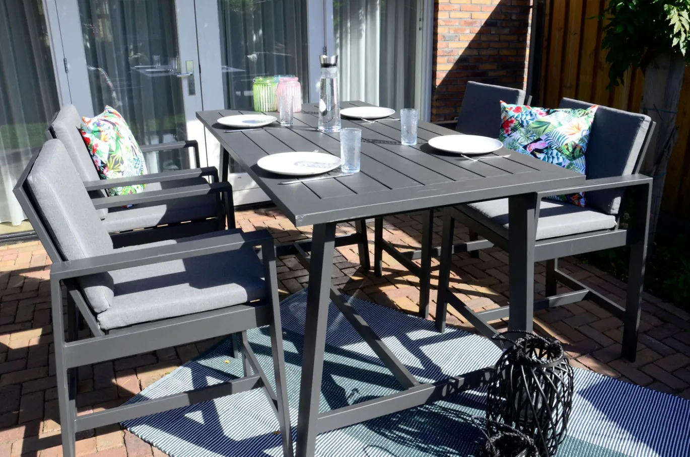 Lesli Living Bartafel Malibu Charcoal 180x94cm
