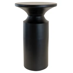 Lesli Living Bijzettafel Louis Staal Zwart Ø33cm