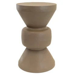 Lesli Living Bijzettafel Louis Staal Taupe Ø30cm