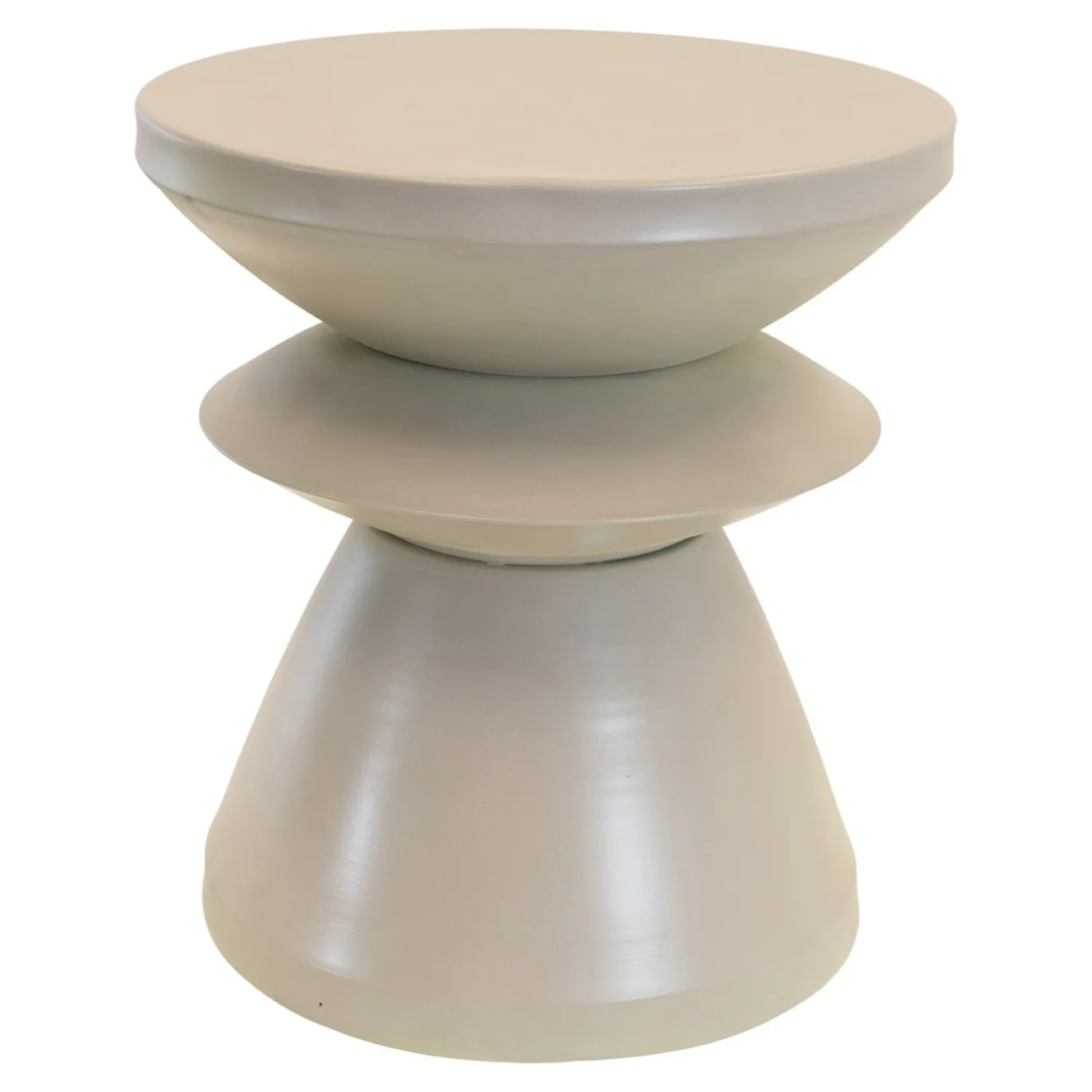 Lesli Living Bijzettafel Louis Staal Lichtgrijs Ø36cm
