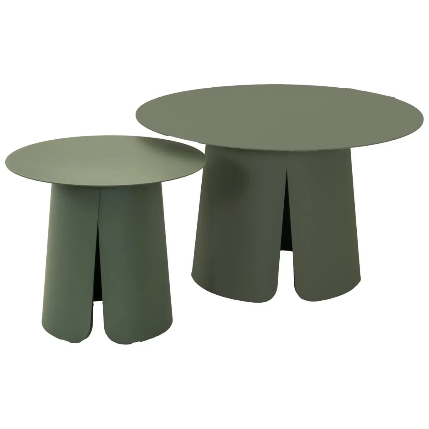 Lesli Living Bijzettafel Oslo Groen Set van 2