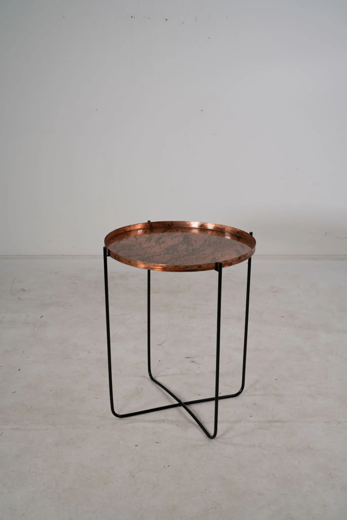 Lesli Living Bijzettafel Oud Koper Ø60x75cm