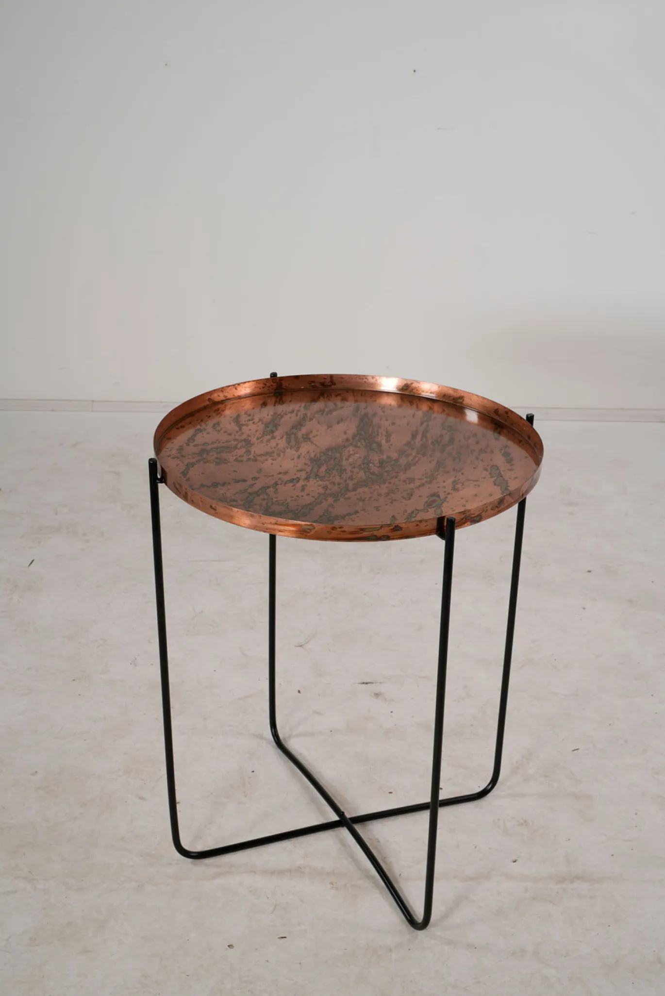 Lesli Living Bijzettafel Oud Koper Ø60x75cm