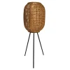 Lesli Living Lantaarn Op Voet Macy Naturel Ø32x88cm
