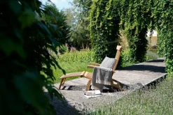 Lesli Living Ligstoel Teak Verstelbaar