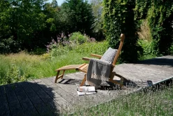Lesli Living Ligstoel Teak Verstelbaar