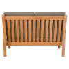 Lesli Living Loungebank Teak 124cm, Incl. Kussen