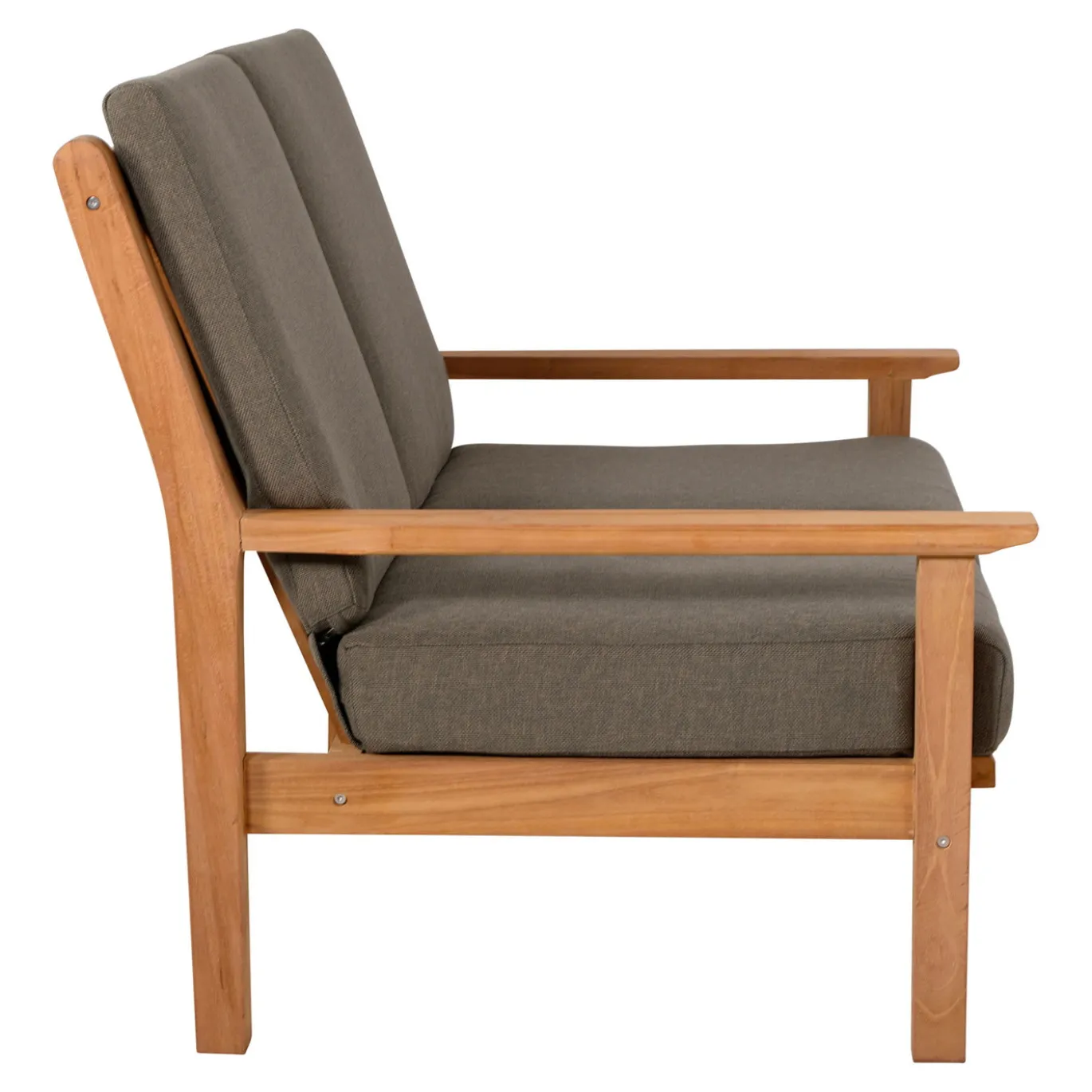 Lesli Living Loungebank Teak 124cm, Incl. Kussen