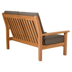 Lesli Living Loungebank Teak 124cm, Incl. Kussen