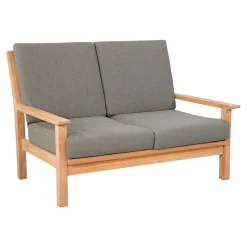 Lesli Living Loungebank Teak 124cm, Incl. Kussen