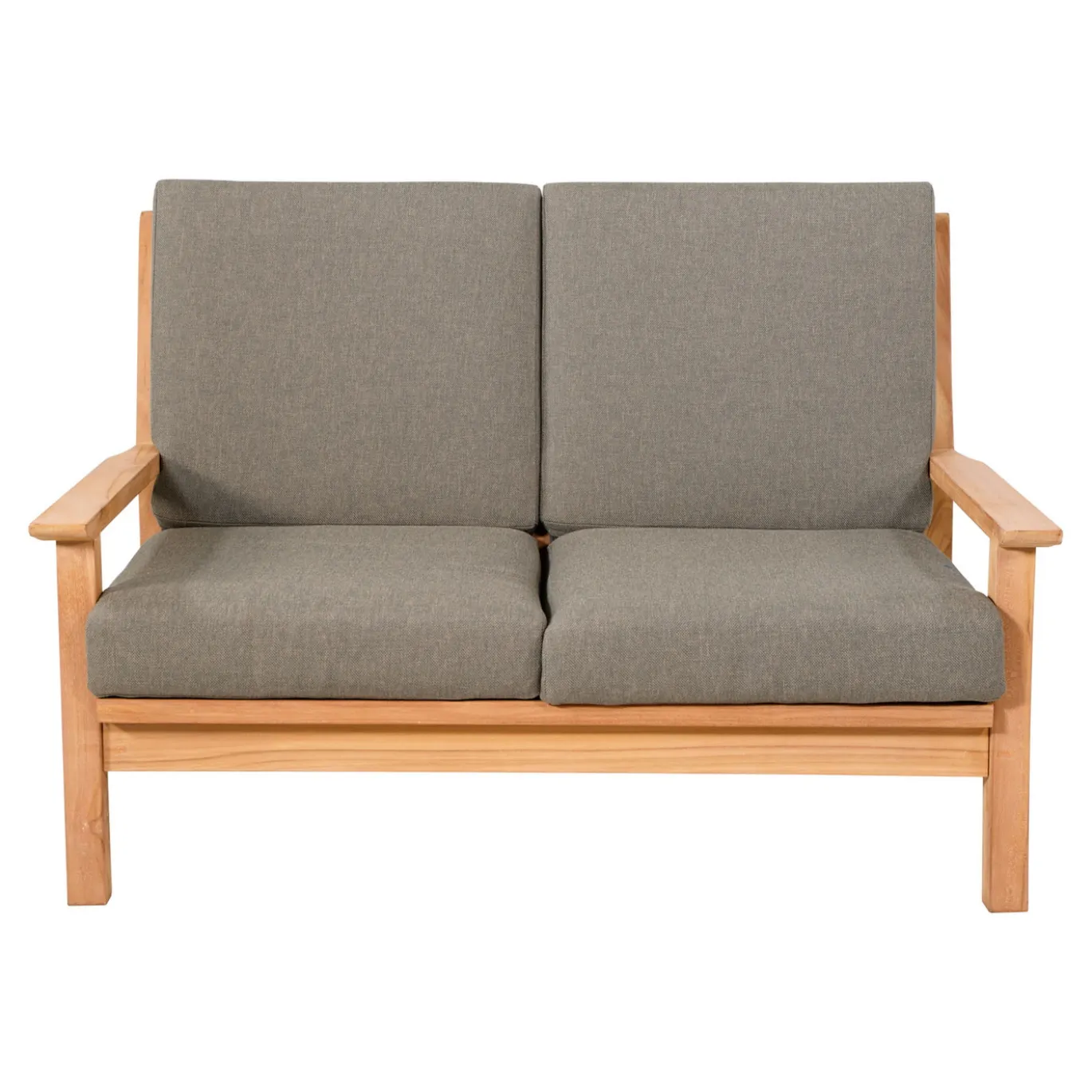 Lesli Living Loungebank Teak 124cm, Incl. Kussen