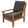 Lesli Living Loungestoel Teak, Incl. Kussen