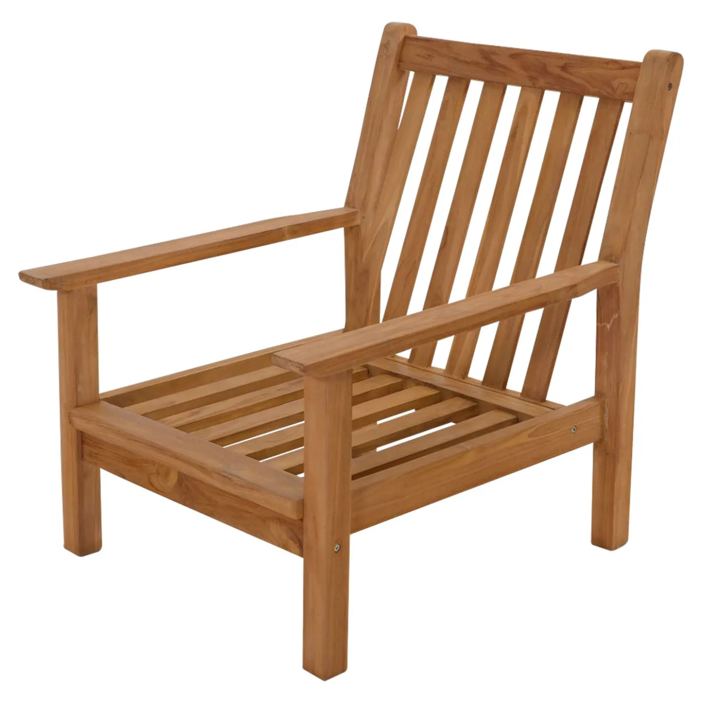 Lesli Living Loungestoel Teak, Incl. Kussen