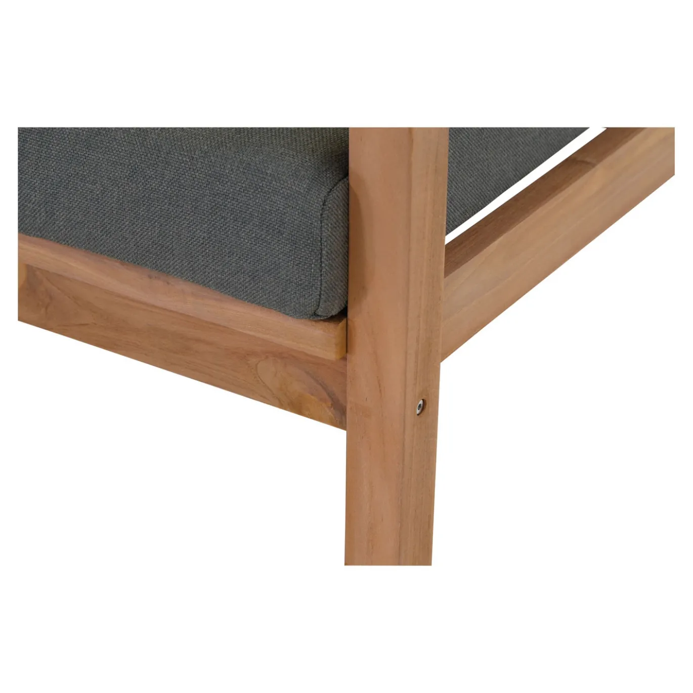 Lesli Living Loungestoel Teak, Incl. Kussen