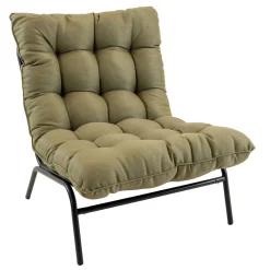 Lesli Living Loungestoel Zenzi Olijfgroen