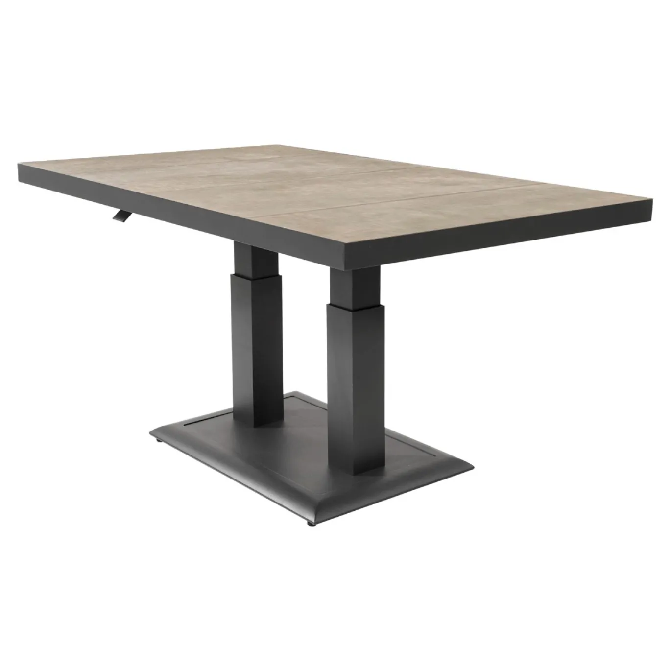 Lesli Living Loungetafel Murcia Verstelbaar Stone/Zwart 140cm