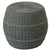 Lesli Living Poef Laos Wicker Groen Ø46x40cm