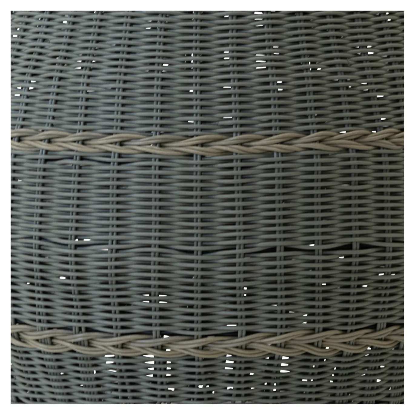 Lesli Living Poef Laos Wicker Groen Ø46x40cm