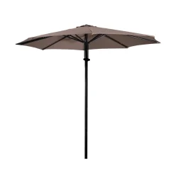 Lesli Living Push-up Parasol Libra Taupe Ø300cm