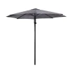 Lesli Living Push-up Parasol Libra Grijs Ø300cm