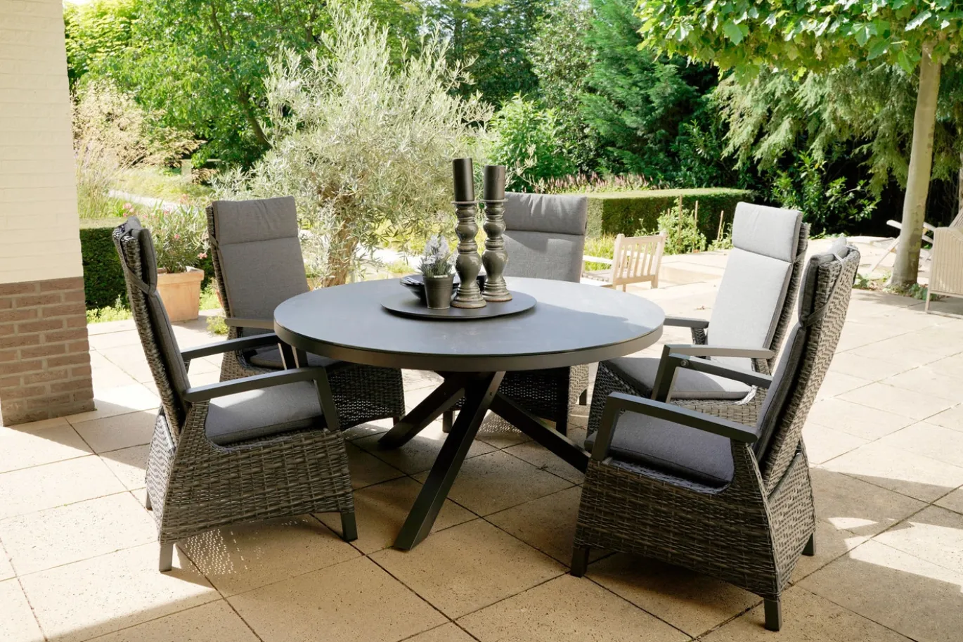 Lesli Living Tafel Mojito Ceramic Negro Ø150cm