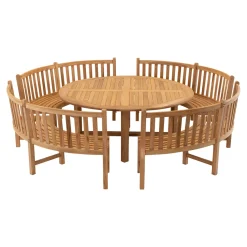 Lesli Living Tafel Teak Ø180x75cm