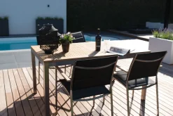 Lesli Living Tuinstoel Stapelbaar Marmaris Rvs Zwart