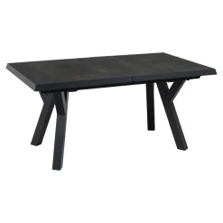 Lesli Living Uittrektafel Murcia Zwart Exclusive 163/203cm