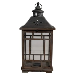 Lesli Living Windlicht Albanië Hout, S/2