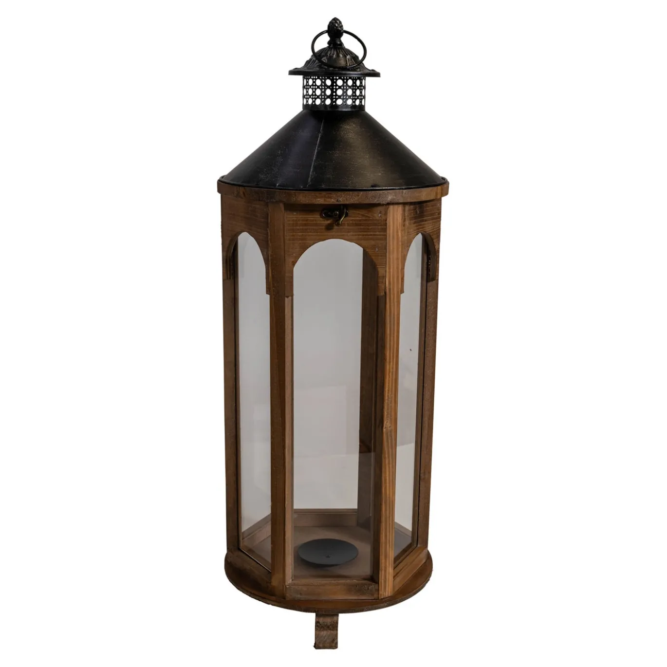 Lesli Living Windlicht Montenegro Hout, S/2
