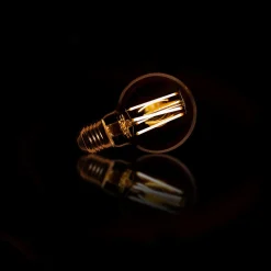 Lichtbron LED filament bol Ø7 / Amberkleurig glas
