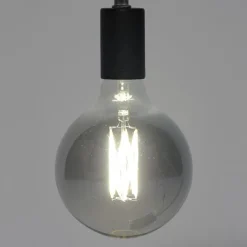 Lichtbron LED filament bol Ø12,5 - E27 6W dimbaar / Smoke Grijs