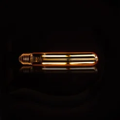 Lichtbron LED filament buis 18,5 cm - E27 4W 2100K 280lm dimbaar / Amberkleurig glas - Giga Meubel
