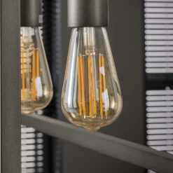 Lichtbron LED filament druppel - E27 6W 2100K 450lm dimbaar / Amberkleurig glas - Giga Meubel
