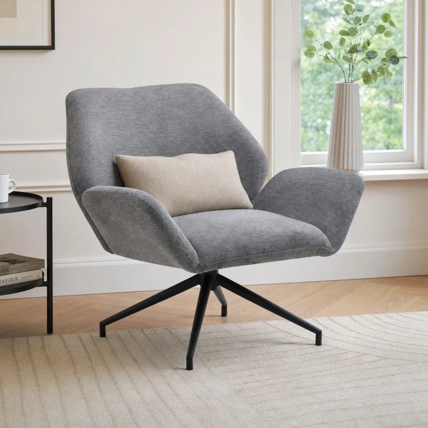 Lifestyle Draaifauteuil Portland Sierra Grijs