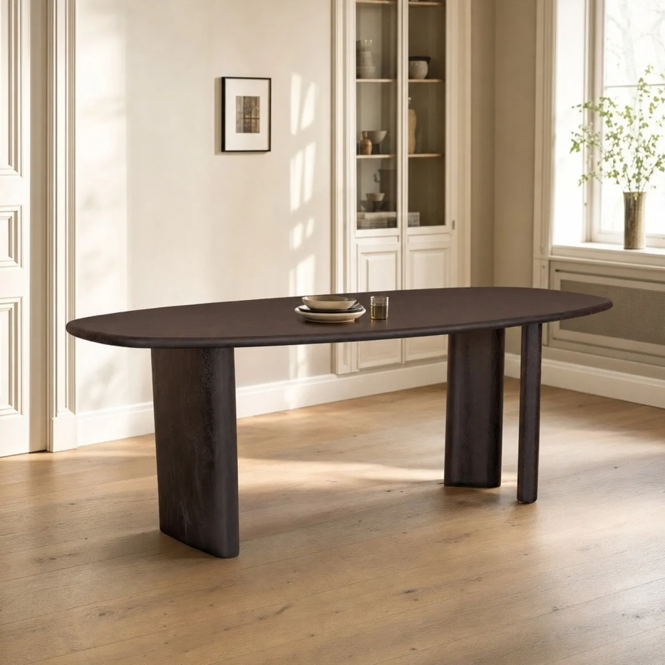 Lifestyle Eettafel Wisconson Walnoot 220x90x76cm