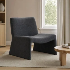 Lifestyle Fauteuil Georgia Bouclé Antraciet