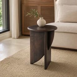 Lifestyle Salontafel Annabel Walnoot Ø40cm