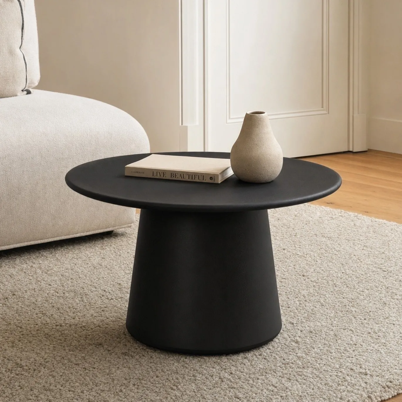 Lifestyle Salontafel Daytona Zwart Ø66cm