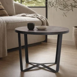 Lifestyle Salontafel Nevada Zwart Ø55cm